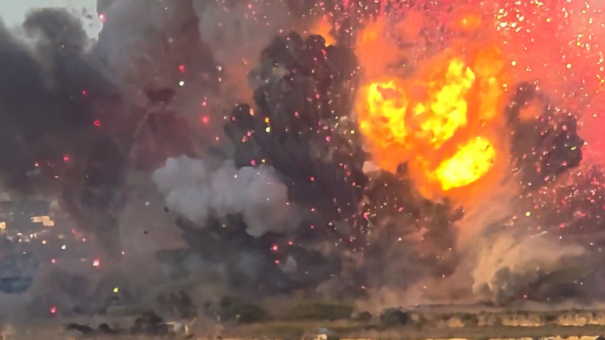 Watch: Dramatic video shows massive explosion at fireworks factory
