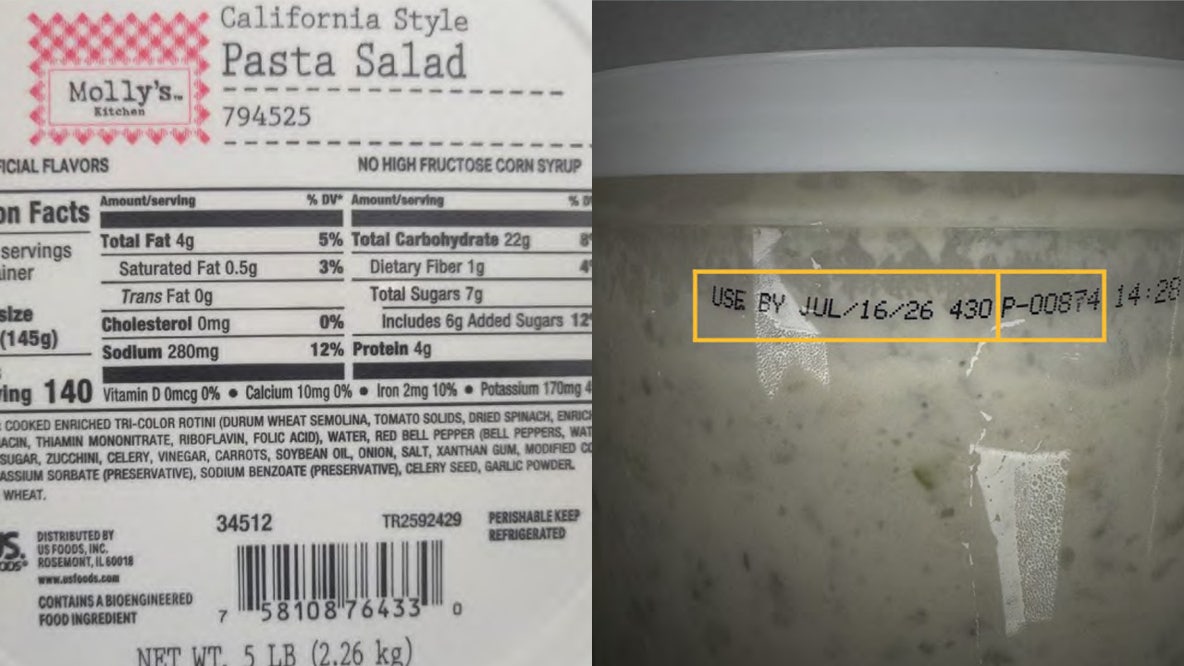 Pasta salad recalled because it may actually be chicken salad