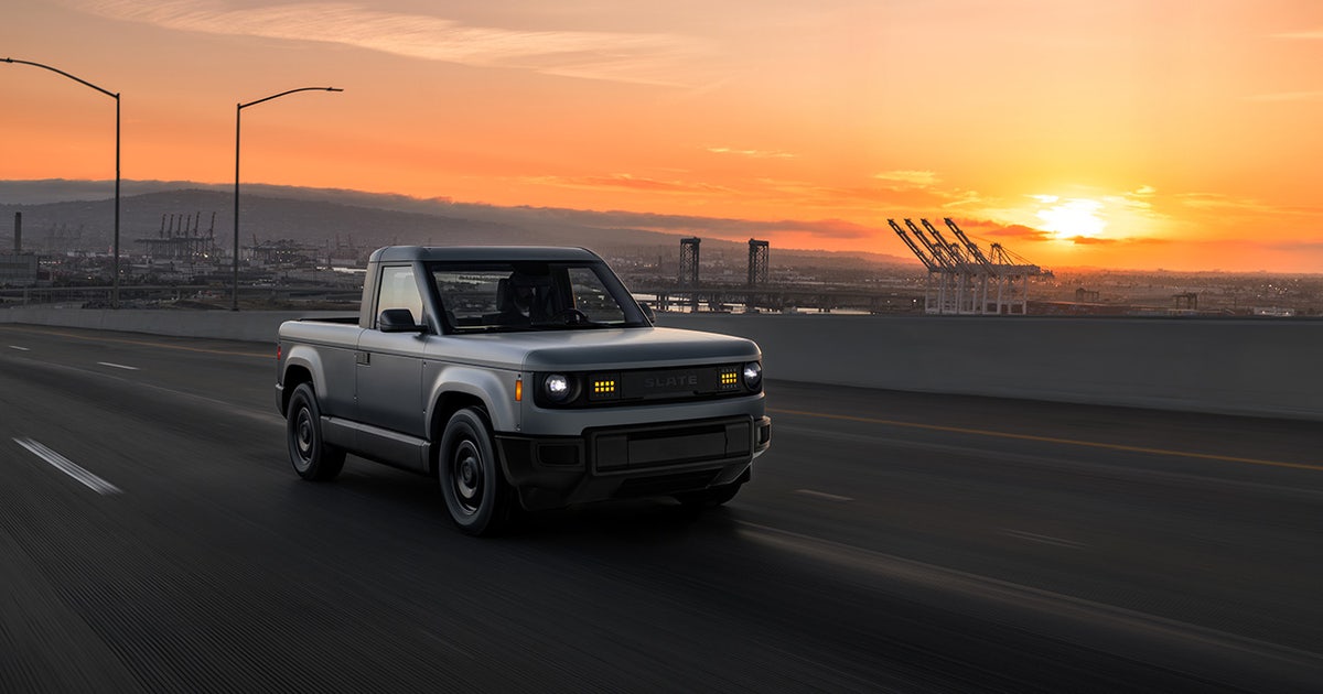 Slate unveils $25K electric truck to be built in America