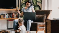 Majority of working parents say they take care of work-related tasks when they’re with their kids