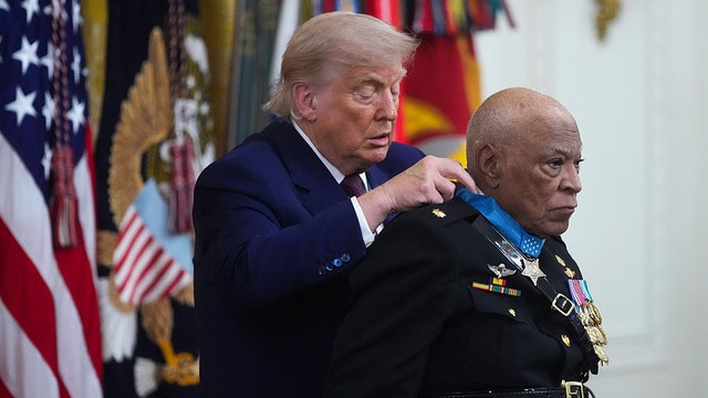 President Trump awards Medal of Honor to two Marines, one posthumously, and an Army soldier