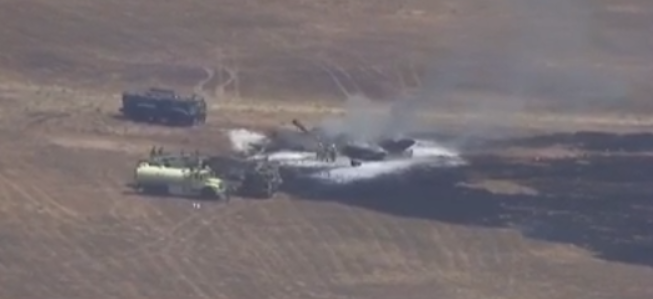 F-35 crashes at Marine Corps Air Station Miramar; pilot ejects