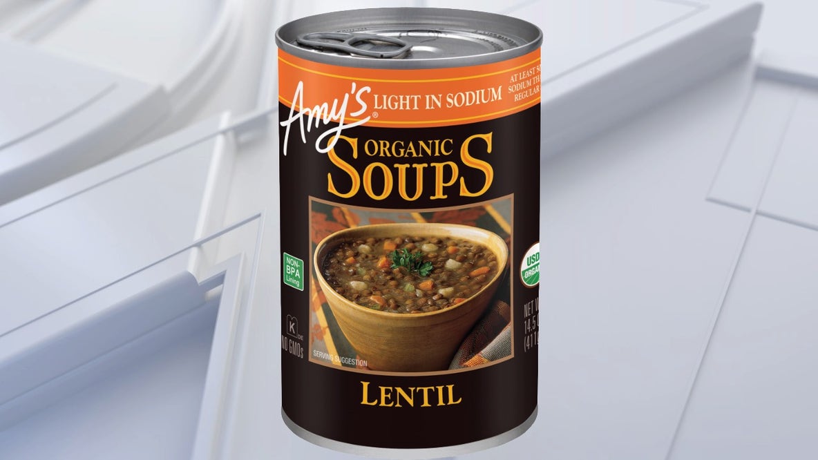 Over 184,000 cans of Amy’s Kitchen Lentil Soup sold in several states recalled over potential spoilage
