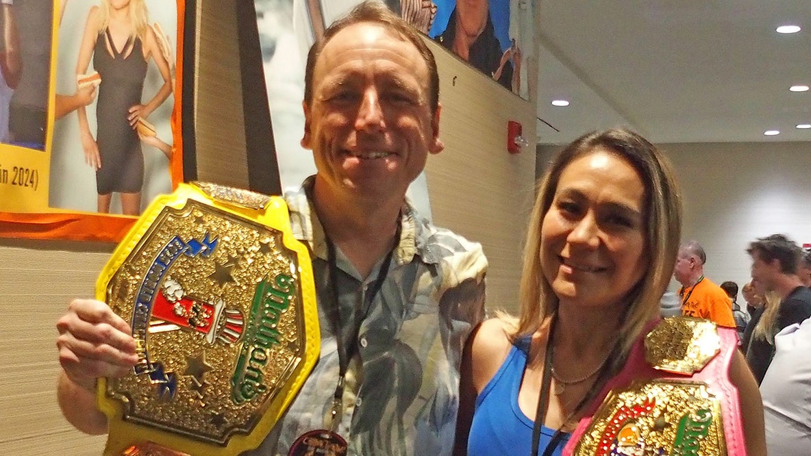 Nathan's hot dog eating contest champs Chestnut, Sudo win again in 2026