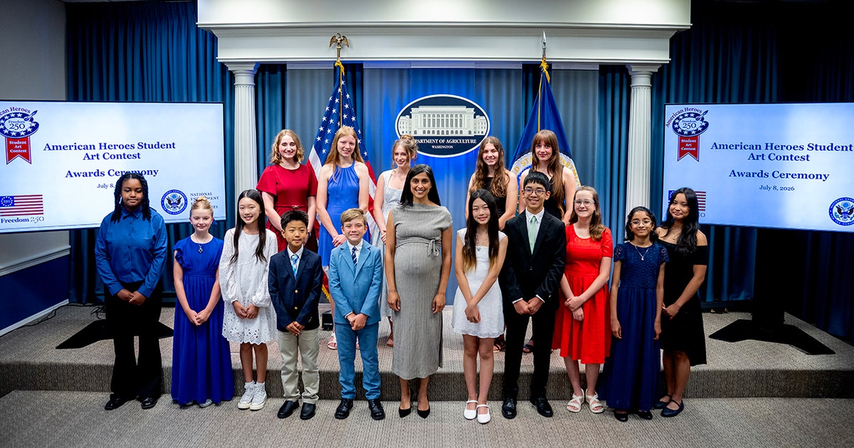 America 250: Winners of American Heroes Student Art Contest honored at ceremony in Washington, DC