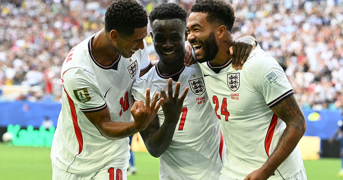 Saka leads England over France in thriller; 6-4, Mbappé passes Messi
