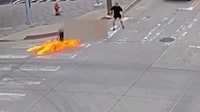 Man arrested after allegedly throwing Molotov cocktail at wheelchair user