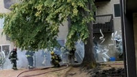 Explosion erupts as firefighters investigate apartment complex
