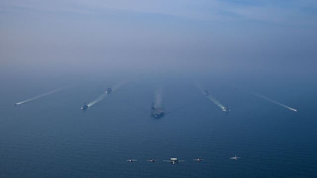 US Navy suspends search for sailor missing after helicopter crash in Arabian Sea