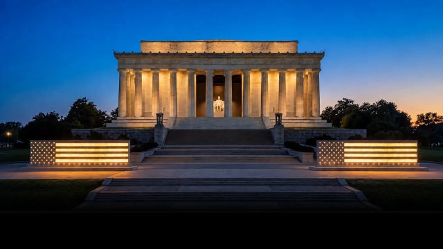 America 250: National Military Monument now open on the steps of the Lincoln Memorial