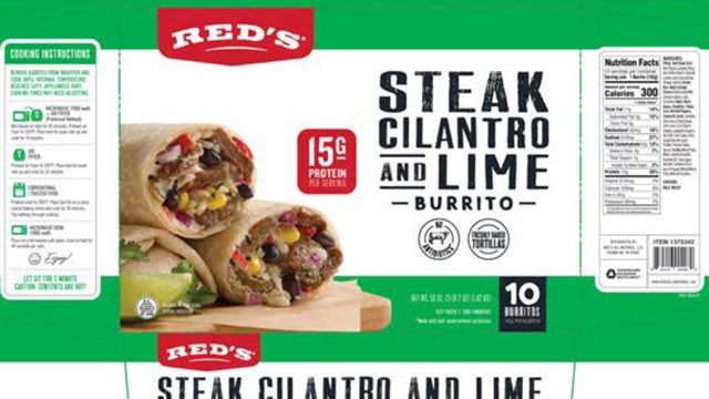 Frozen burritos sold by Costco mislabeled, spurring public health alert