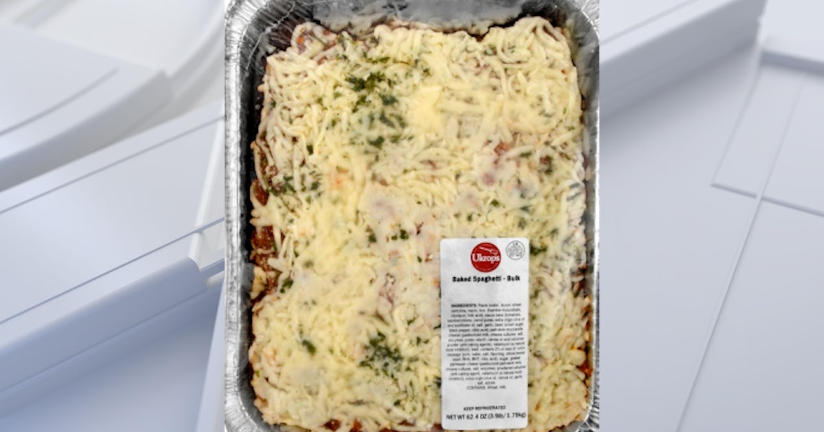 Nearly 23,000 pounds of baked spaghetti, chicken cobbler recalled over possible metal contamination