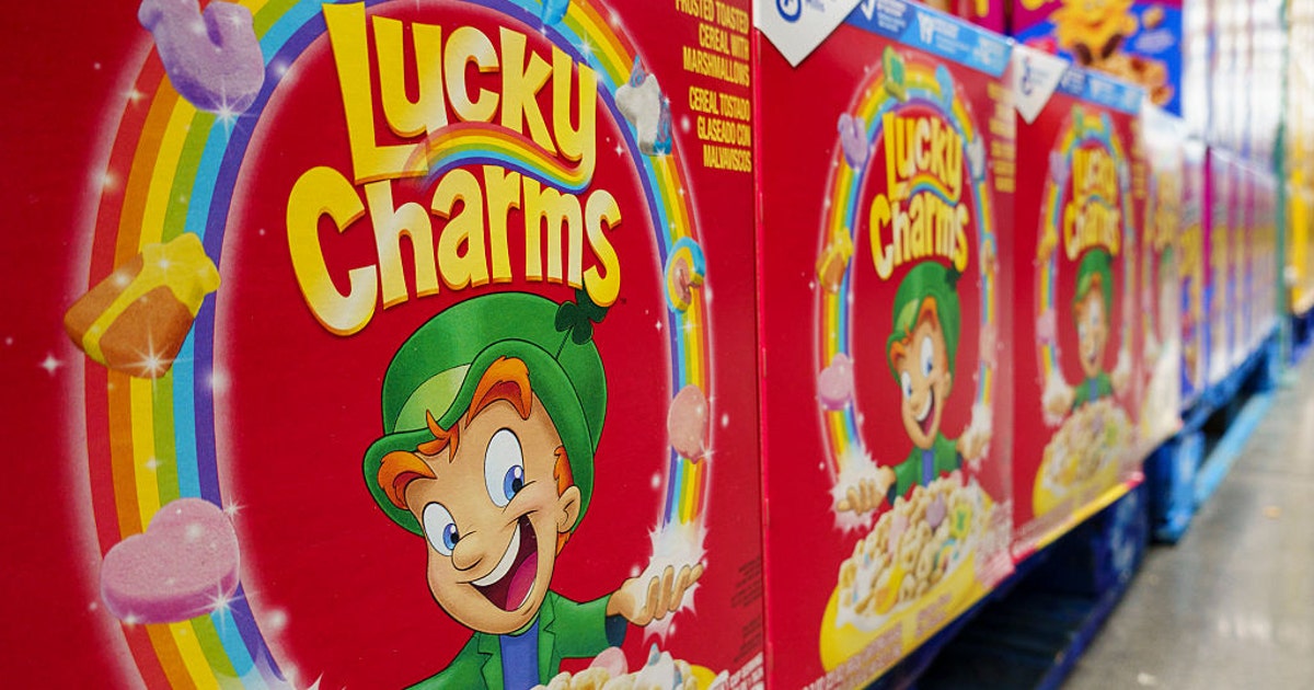 General Mills ditches artificial dye from Lucky Charms, Trix