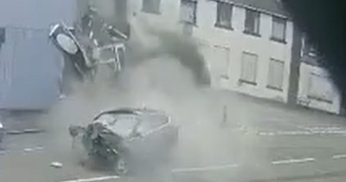 Watch: Driver jailed after crashing into kebab restaurant, causing partial building collapse