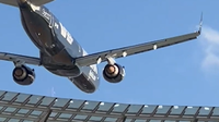 Planes fly just 50 feet above packed stadium roof during rugby match flyover