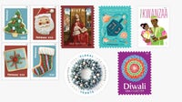 US Postal Service unveils 2026 holiday stamps - See the designs