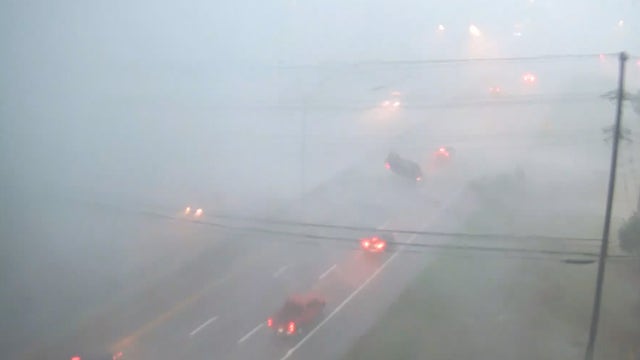 Watch: Wind dramatically flips car on Ohio freeway