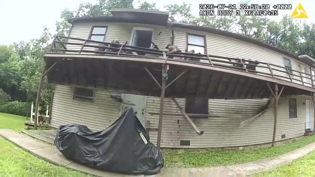 Video: US marshals injured after deck collapses while serving warrant