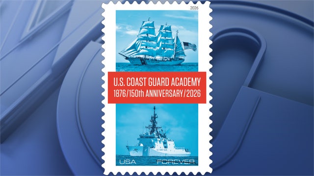USPS honors 150th anniversary of U.S. Coast Guard Academy with new forever stamp