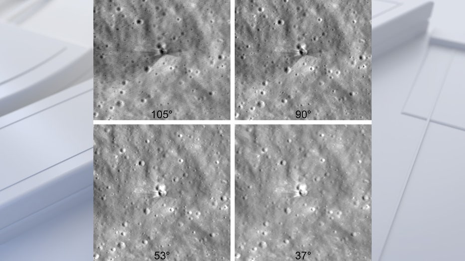☆moon☆ NASA captures photos of Moon crater caused by SpaceX rocket part