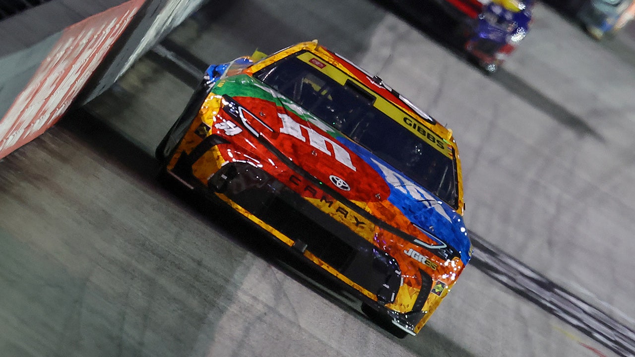 Kyle Busch's famous M&M’s paint scheme adorns Ty Gibbs’ car during Bristol race