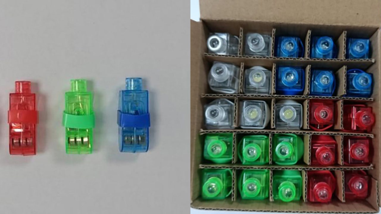 Nearly 180,000 children’s light toys recalled over battery ingestion risk