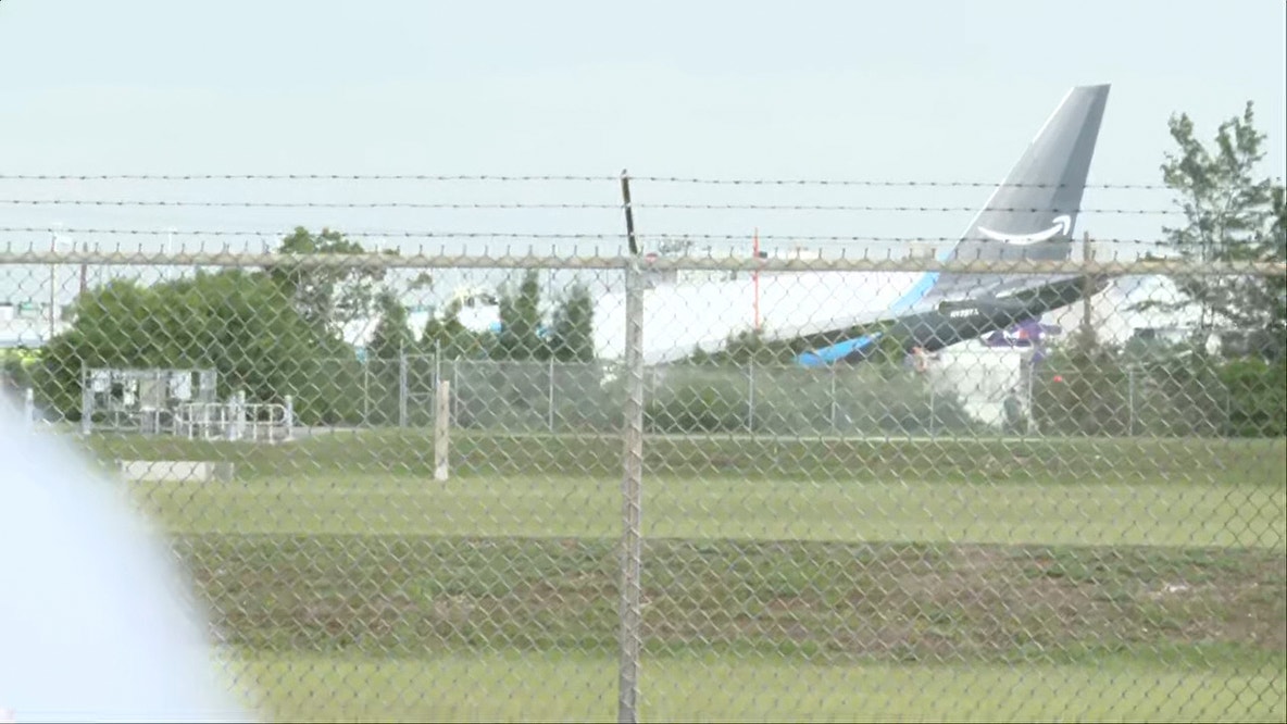 Flames seen after Amazon plane overshoots runway at Miami airport: reports