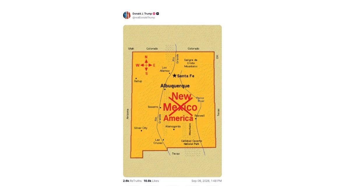 New Mexico appears to be next on Trump’s renaming list