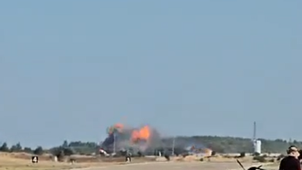 Greek Air Force jet crashes during air show, killing 2 pilots