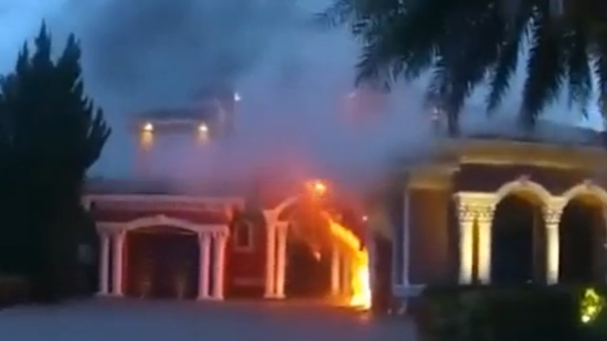 Watch: Florida deputies rush inside burning home to rescue five puppies