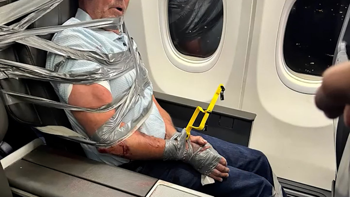 American Airlines passenger duct-taped to seat after alleged midair outburst