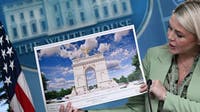 Trump says planned Washington arch could become military complex with drones, snipers