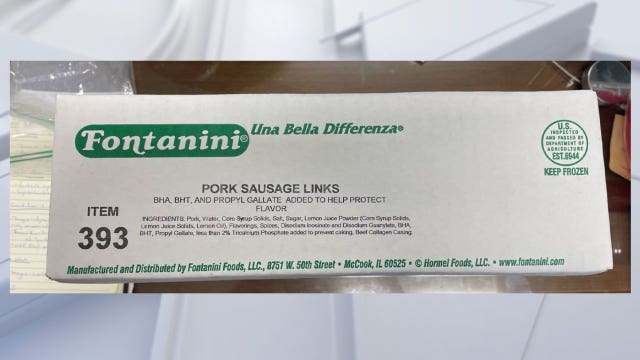 Sausage recalled for plastic contamination may still be in restaurant freezers, regulators warn