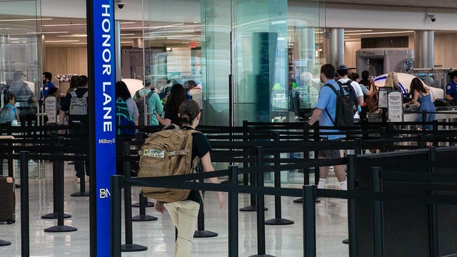 TSA Military Lanes available at 34 airports for service members, veterans, and their families - See where