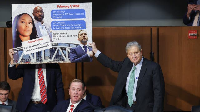 Senator shoots airball with basketball mix-up during heated Senate hearing