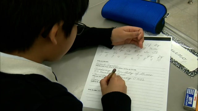 States where cursive handwriting is still taught in schools