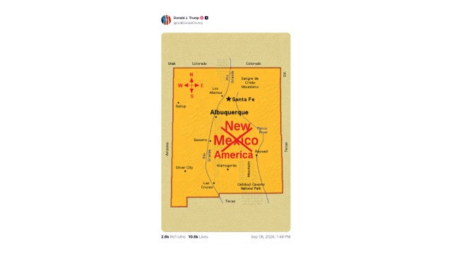 New Mexico appears to be next on Trump’s renaming list
