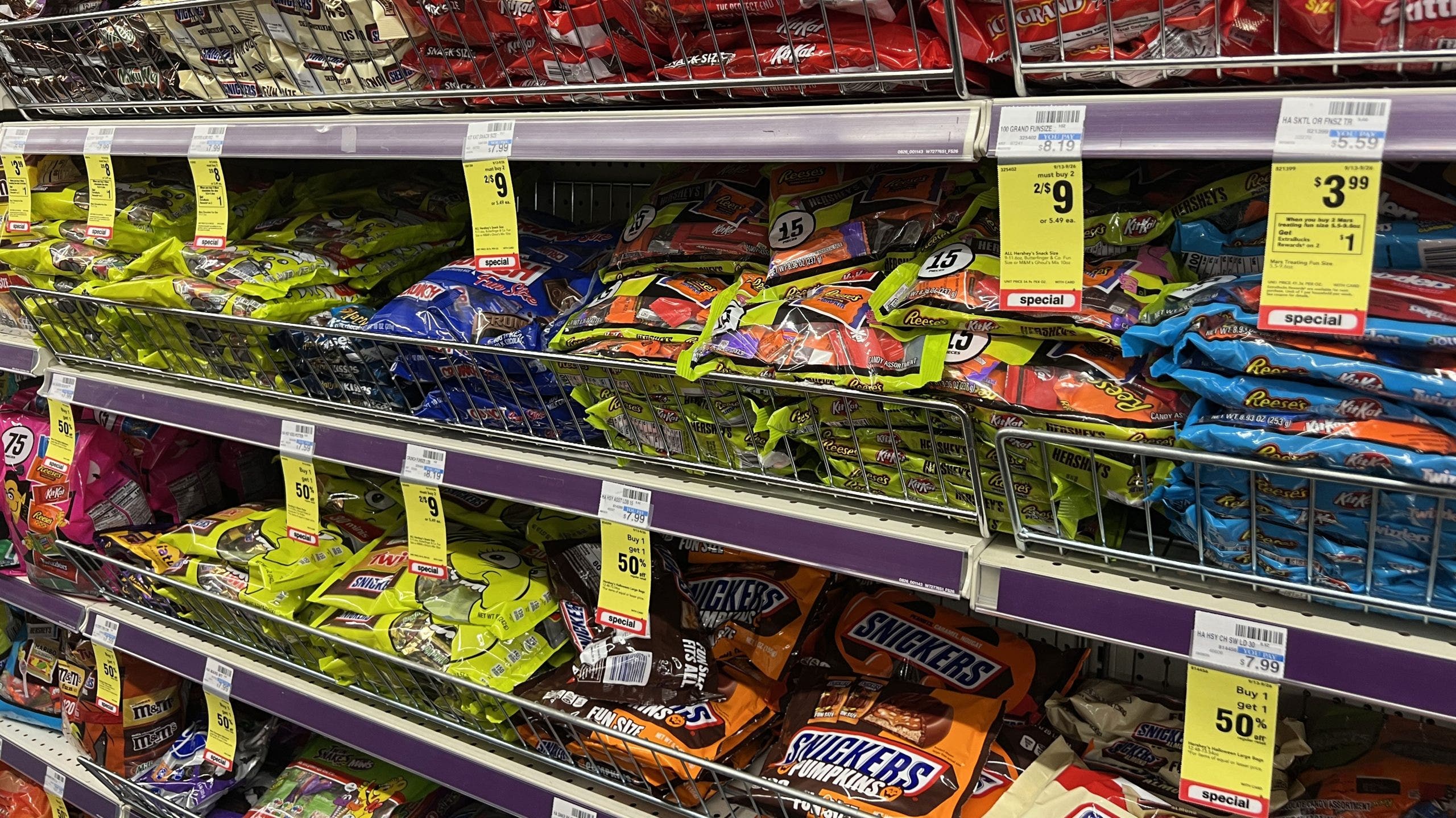 Halloween candy sales sluggish as shoppers face higher prices, affordability concerns