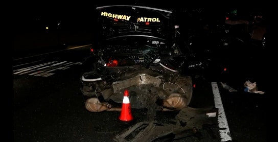 Dashcam: Tesla driver claims he was asleep on self-driving before hitting CHP cruiser, injuring 2
