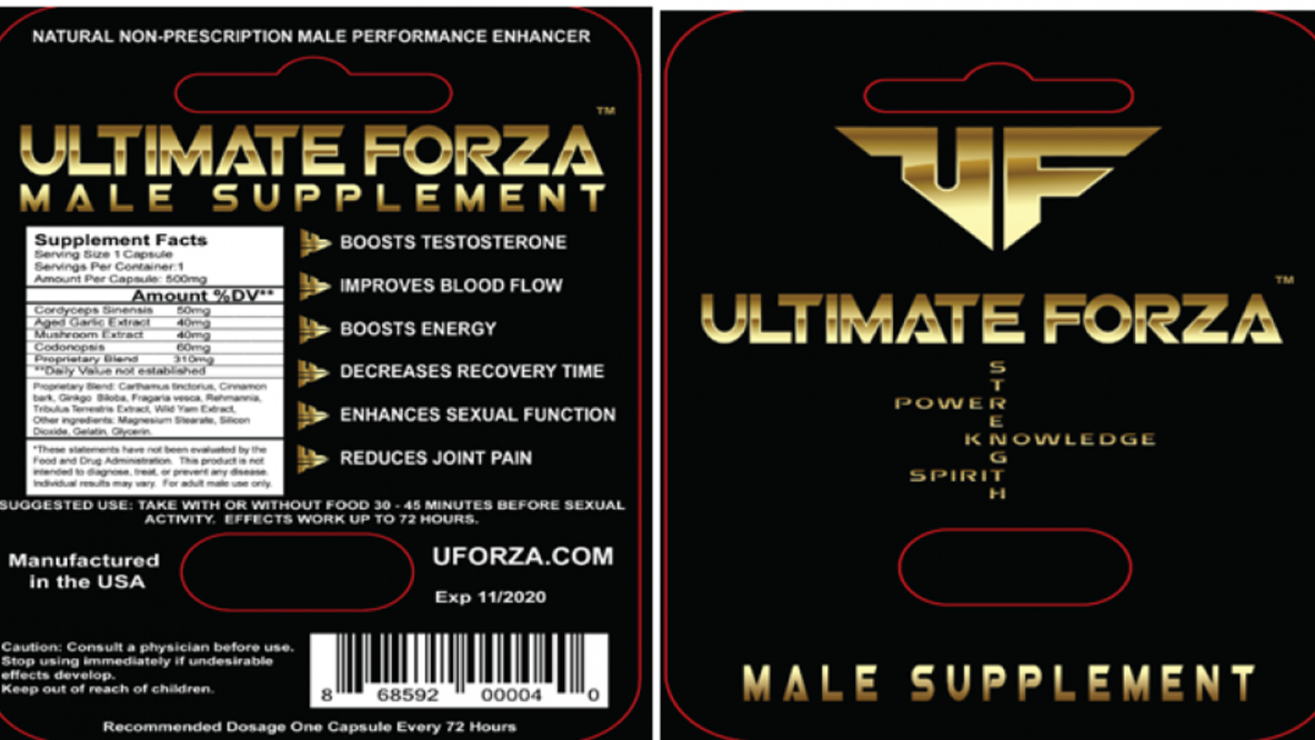 Male supplement recalled over undeclared Viagra, Cialis ingredients