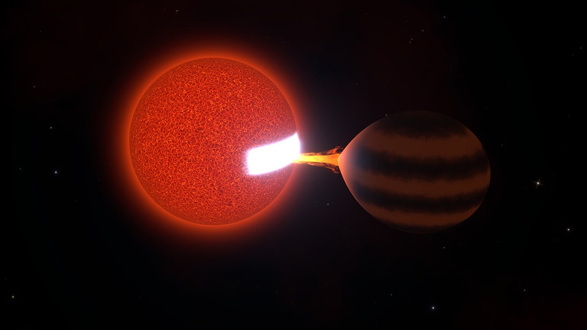 MIT scientists spot rare 'stellar cannibalism' as star slowly eats brown dwarf