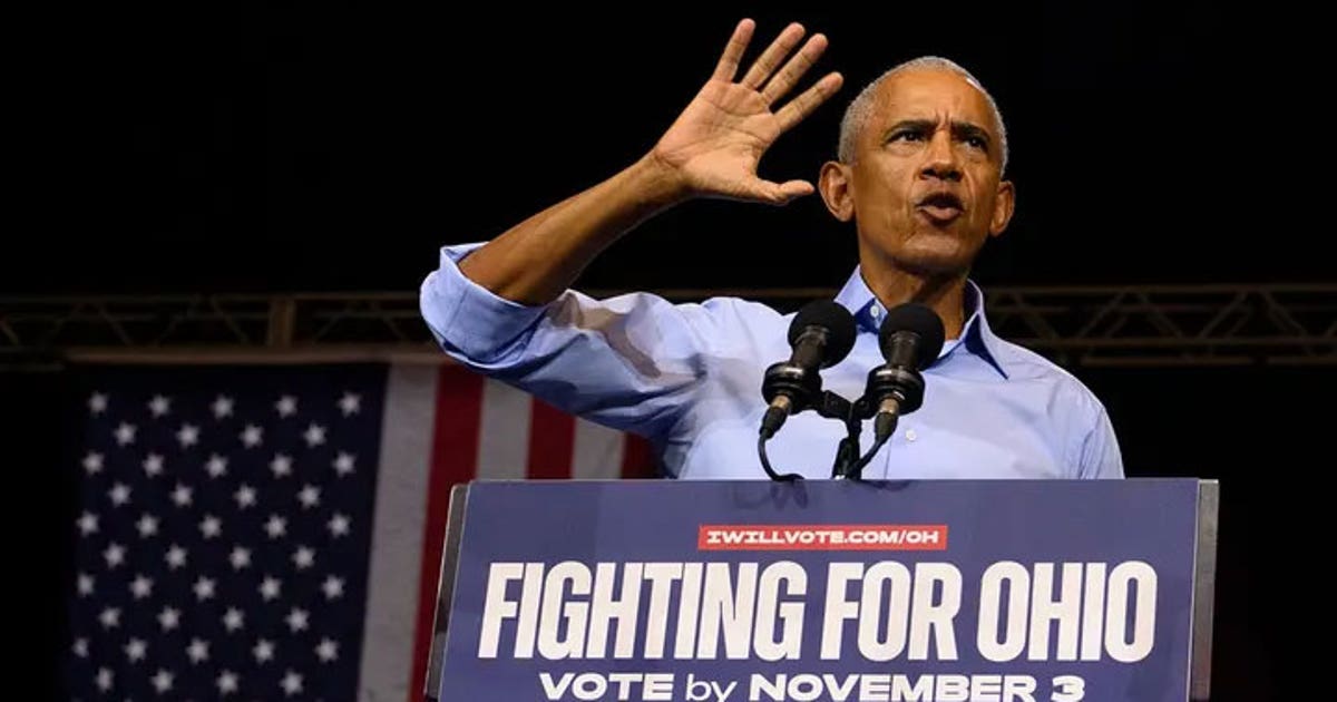 Obama compares Trump's White House renovations to 'Saddam Hussein opening a Cheesecake Factory' at Ohio rally