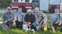 Reunited: Florida first responders rescue dog from sinkhole