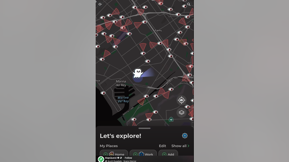 Latest MapQuest update reveals automated license plate reader networks