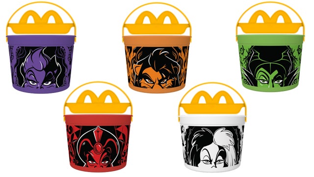 McDonald's 2026 Halloween Boo Buckets return with a Disney villains makeover
