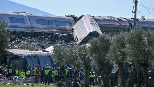Dozens killed after two high-speed trains collide in central Spain