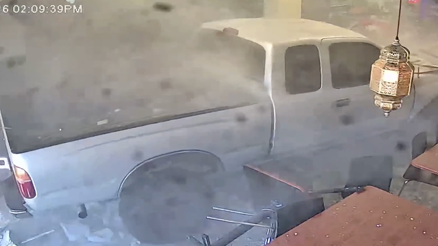 Watch: Suspected drunk driver crashes truck into California restaurant