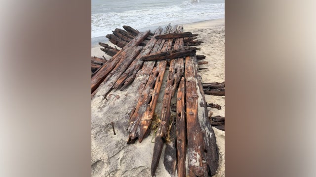 Nor'easter uncovers possible 19th-century shipwreck along Massachusetts coast
