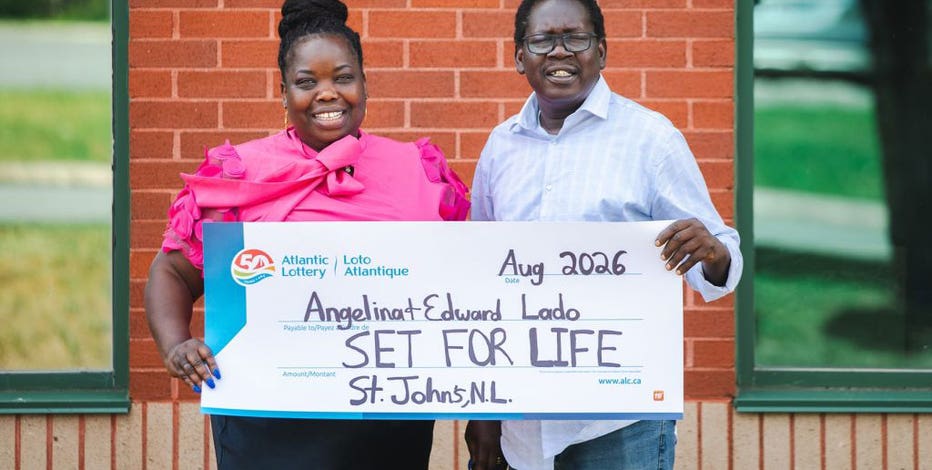 Canadian couple wins big lottery prize 8 years after 7-figure jackpot win