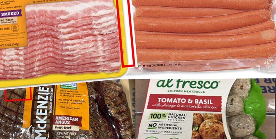 1.5 million pounds of meat and pork products sold nationwide recalled; over 60 products affected